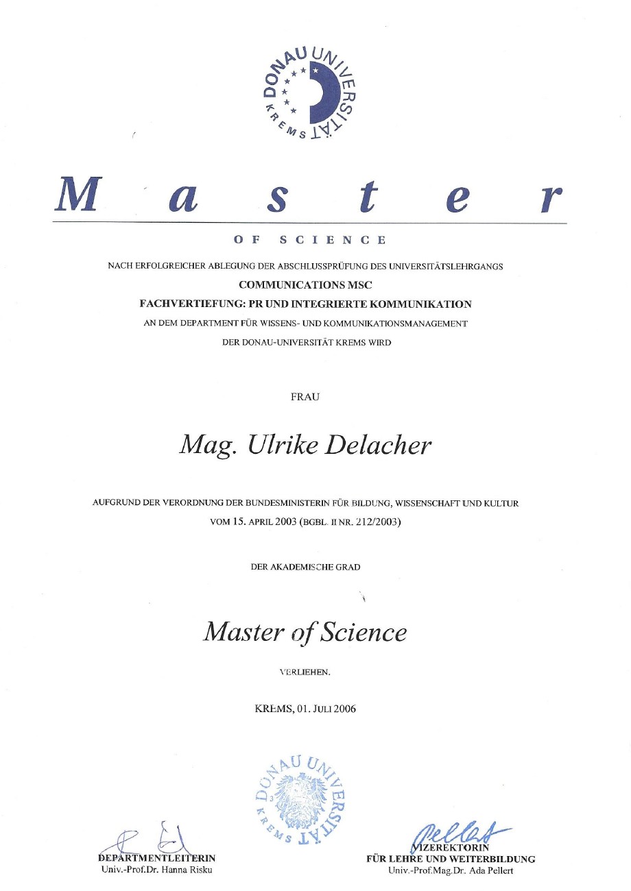 Master of Science Communications