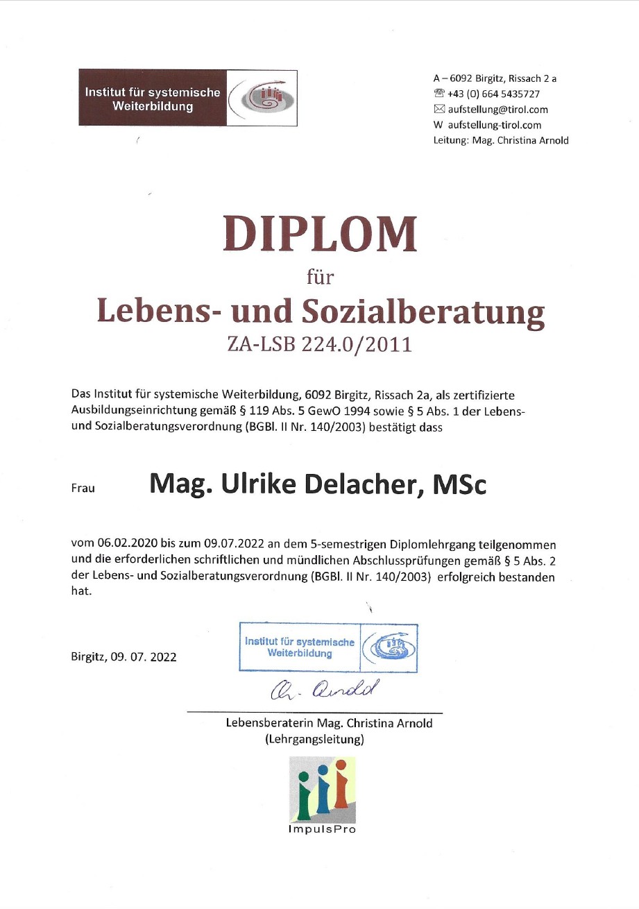 Diplom Lebens- und Sozialberatung